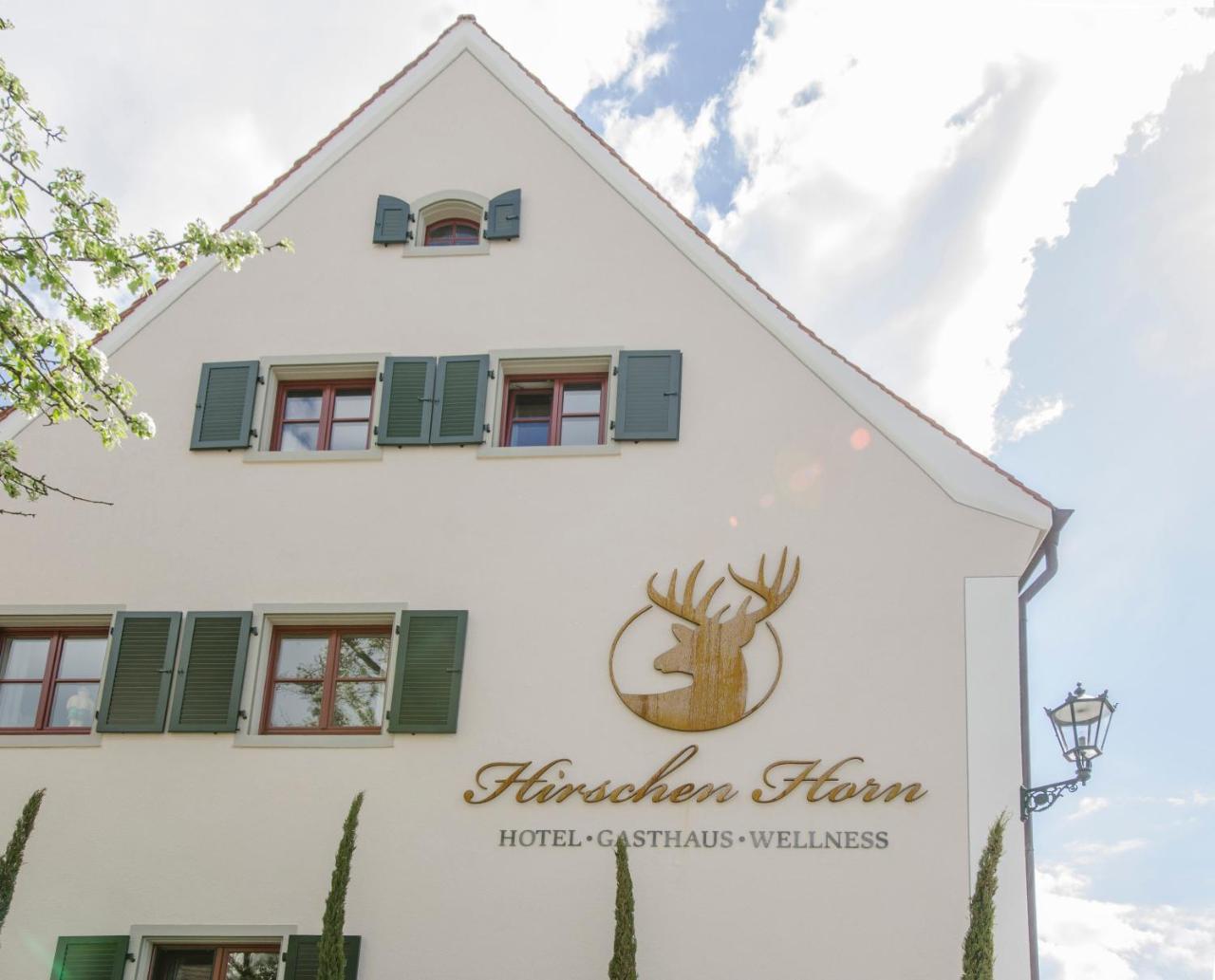Historisches Gasthaus Hotel Hirschen Horn Ґайнгофен Екстер'єр фото